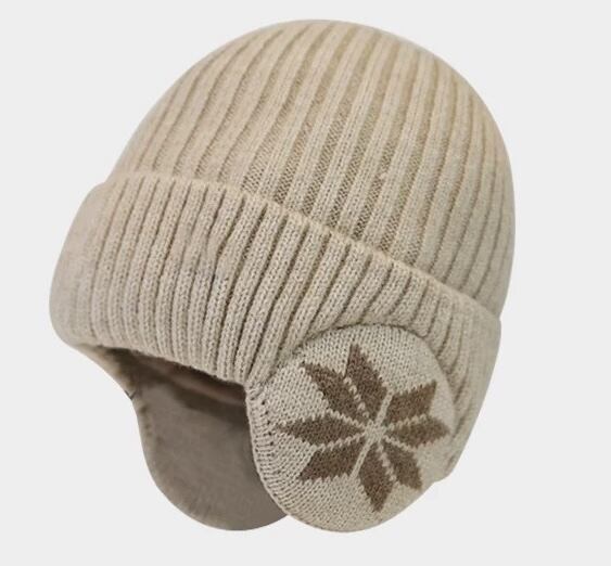 Logo Ear Protect Beanie Hat For Sale