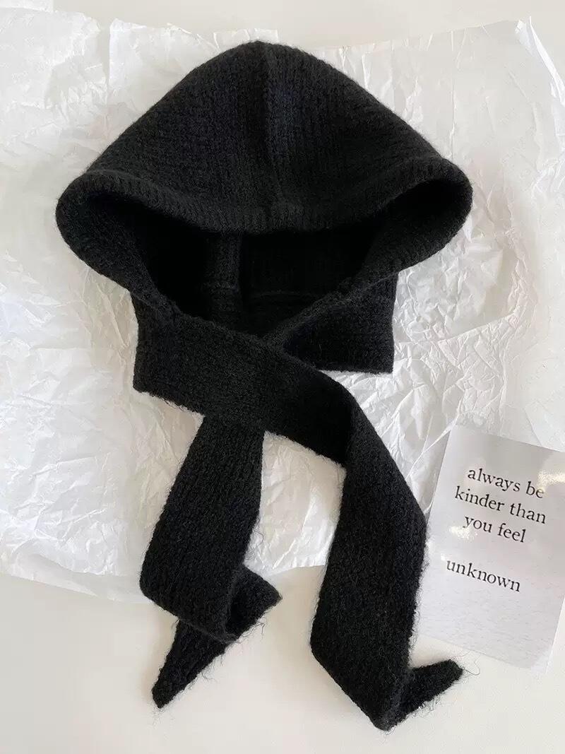 Acrylic Beanie Hat with Belt For Sale