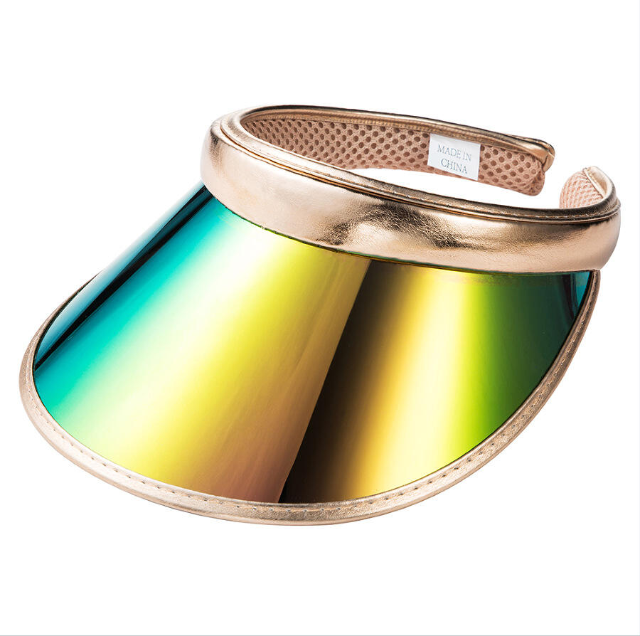 Custom Color Fashion Pvc Plastic Sun Visor Cap