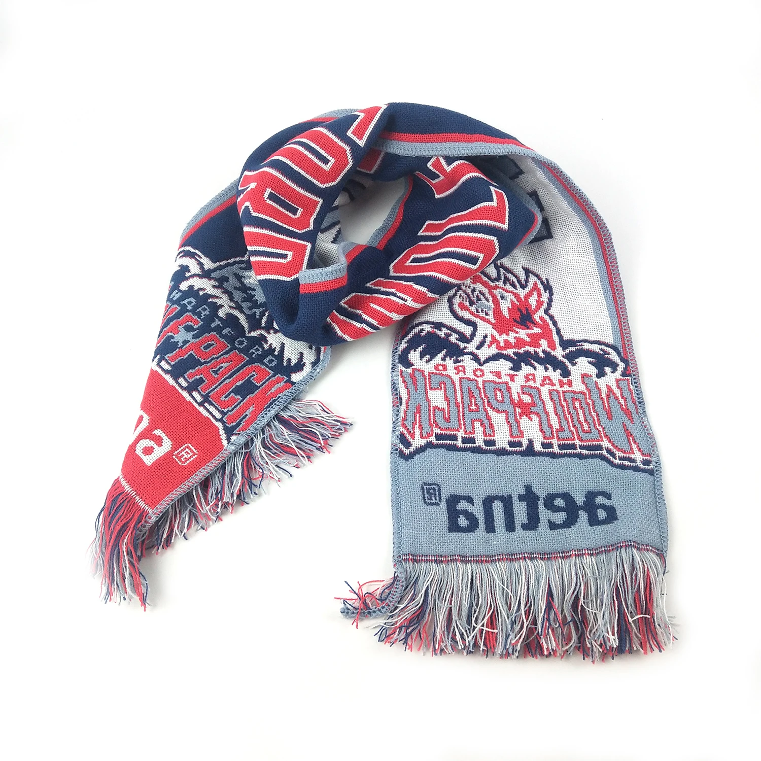 Acrylic Fans Woven Football Scarf For Promotion