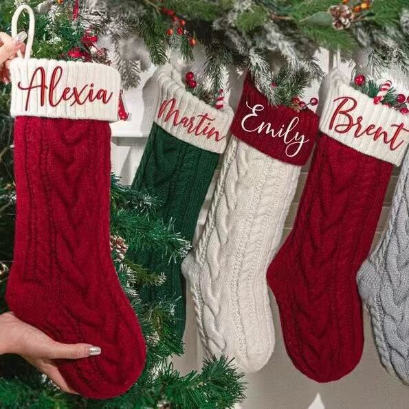 Lovely Knitted Christmas Stockings for Christmas Use