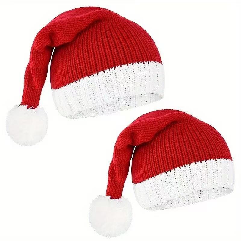 Knitted Acrylic Christmas Hats for Christmas Use