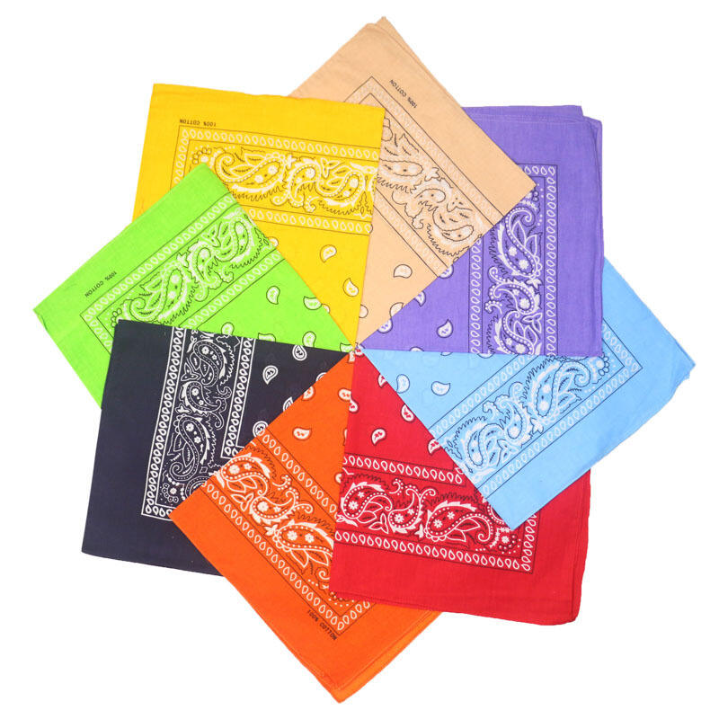 Printed Custom Logo Square Bandana For Decoration