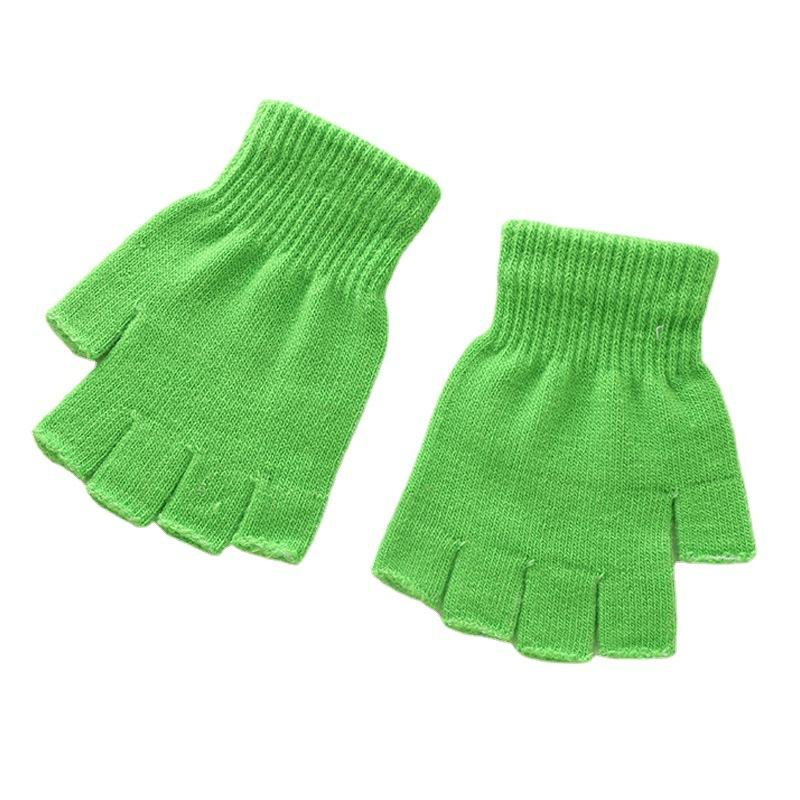 Custom Solid Acrylic Fingerless Gloves For Wholesale