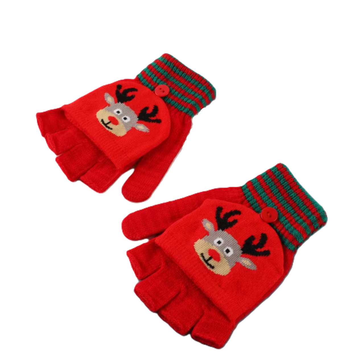 Knitted Winter Flip Gloves For Sale