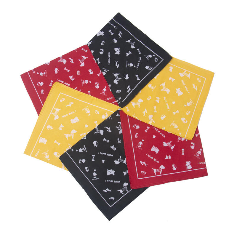 Printing Cotton Square Bandana With Factory