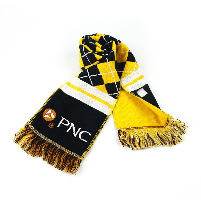 Acrylic Woven Fan Scarf For Sports
