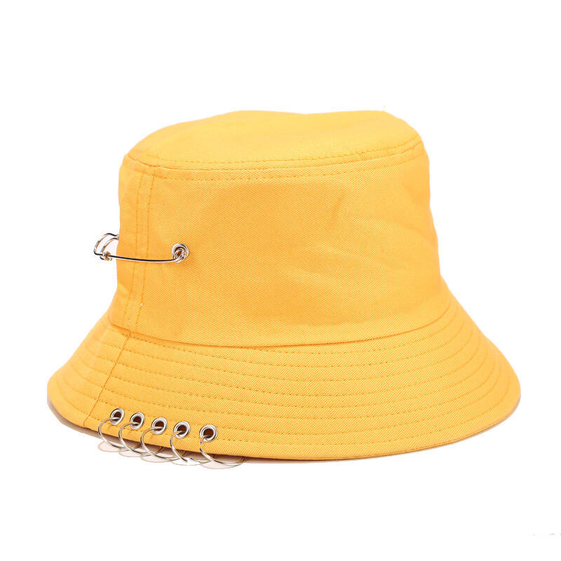 Fashion Custom Design Bucket hats with Metal Rings