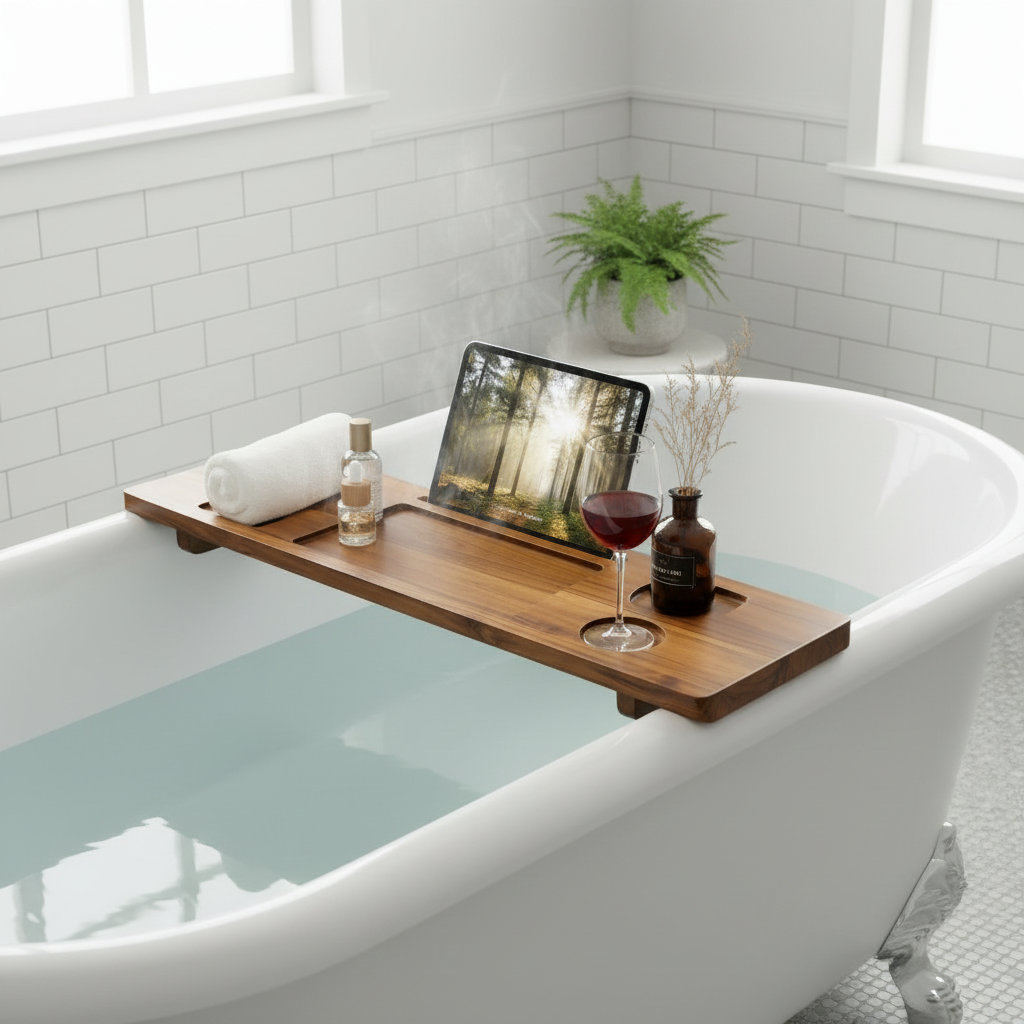 How Bathroom Bath Trays Enhance Your Relaxation Experience