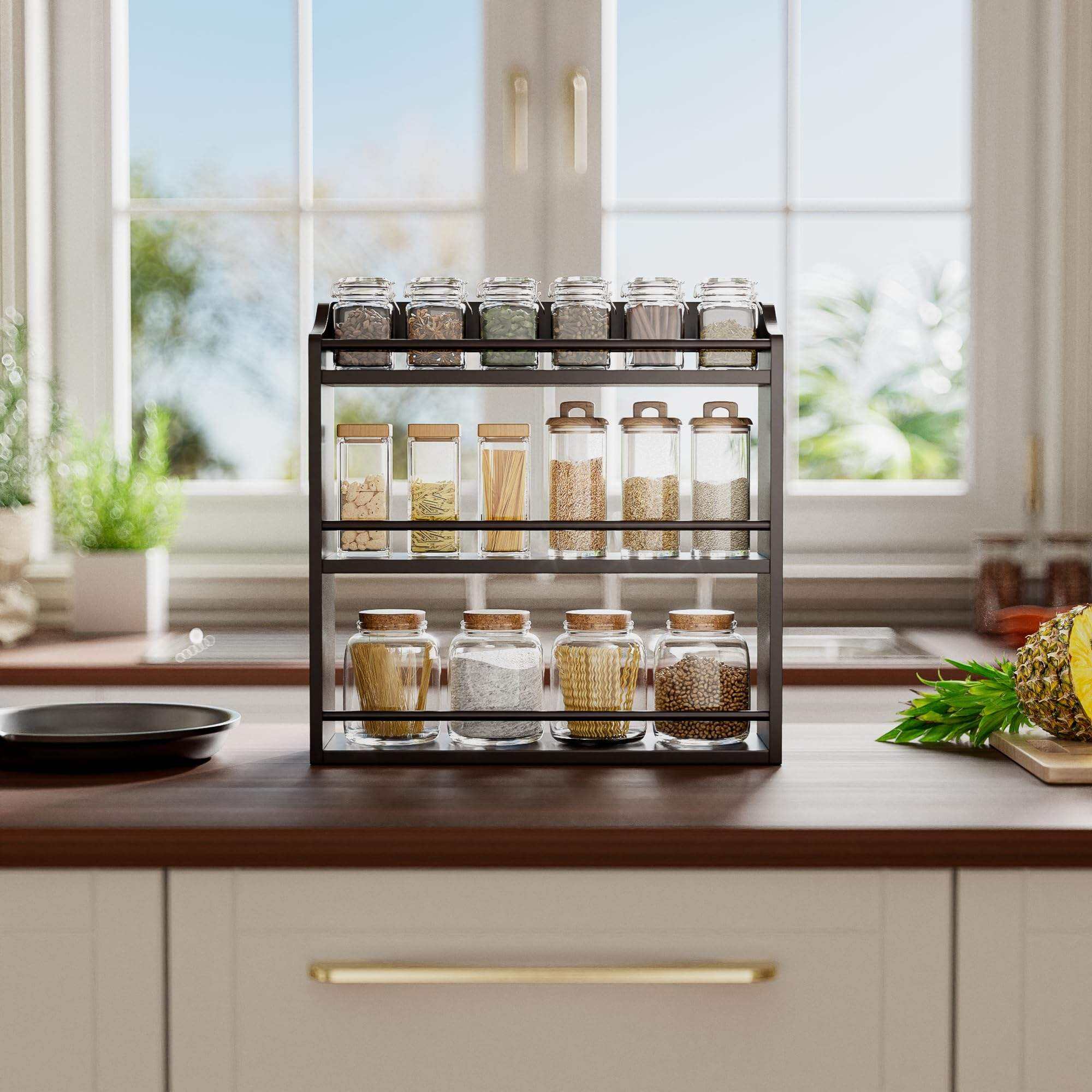 How to Organize Your Spices with a Countertop Spice Shelf