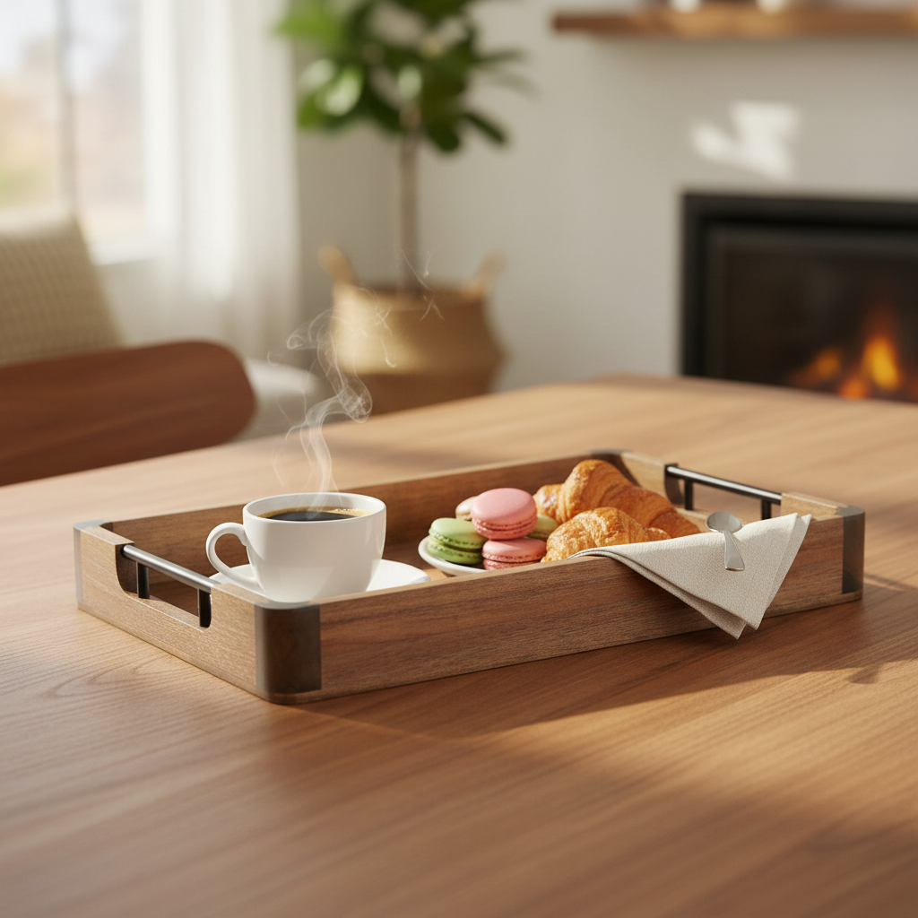 How Wooden Serving Trays Enhance Dining Experiences for Your Clients