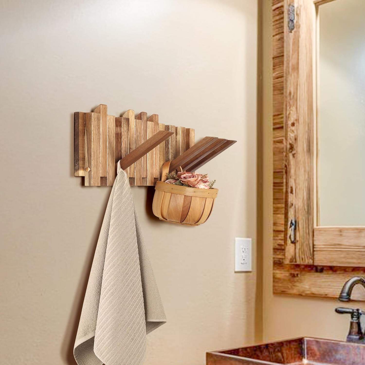 Wall Cladding Coat Rack Stylish Wall Mounted Coat Rack for Modern Homes