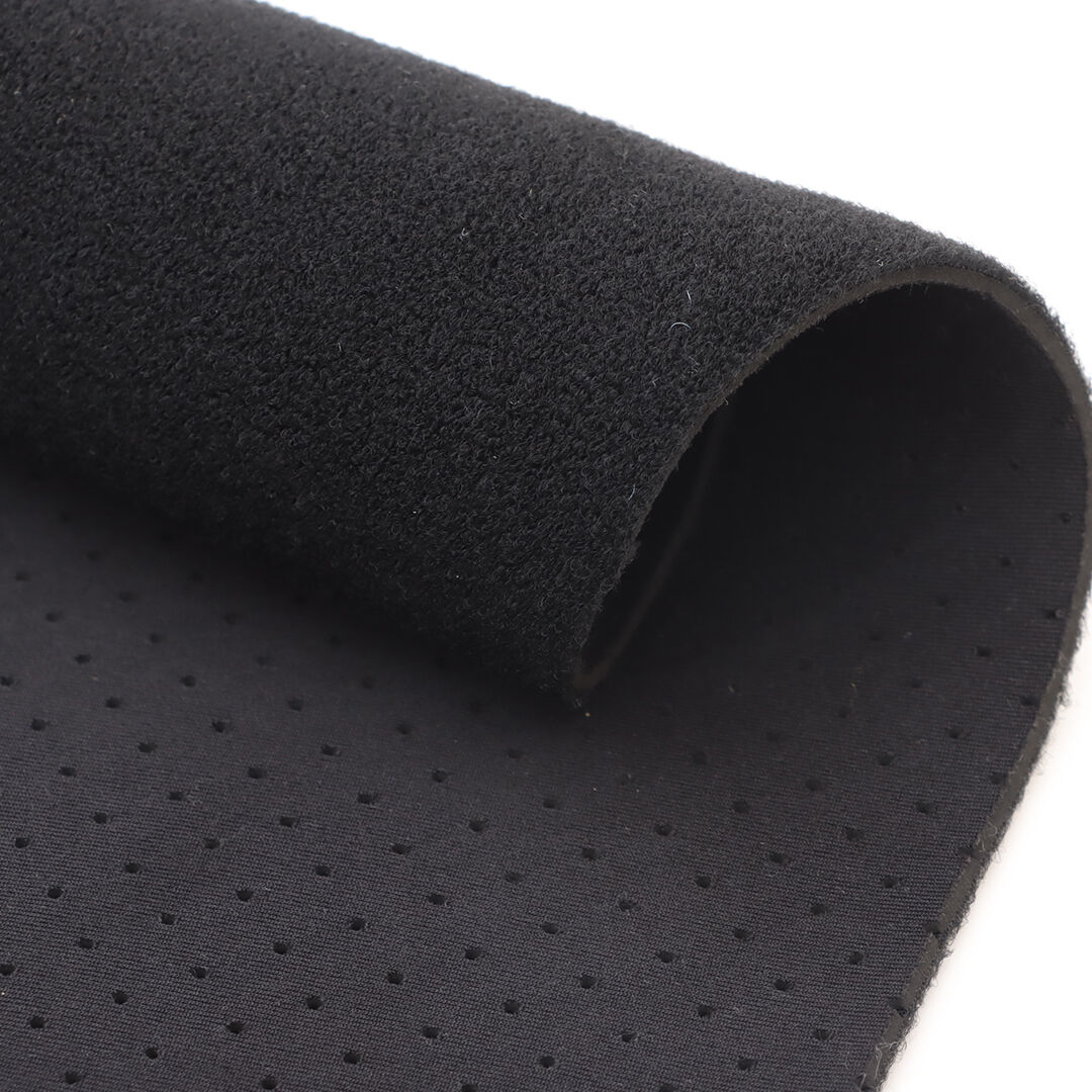 Perforated Neoprene Laminated OK Fabric with Hook Compatible Surface for Support Belts Knee Pads and Sports Protection