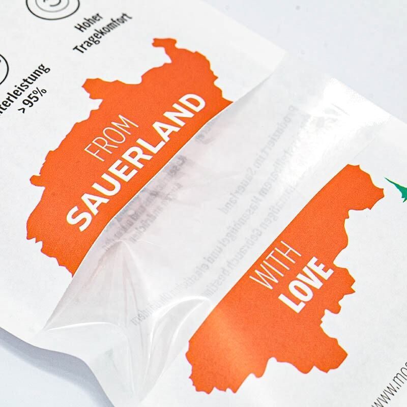 Komposztálható, lebontható, élelmiszer-min?ség? kraftpapír álló zacskó