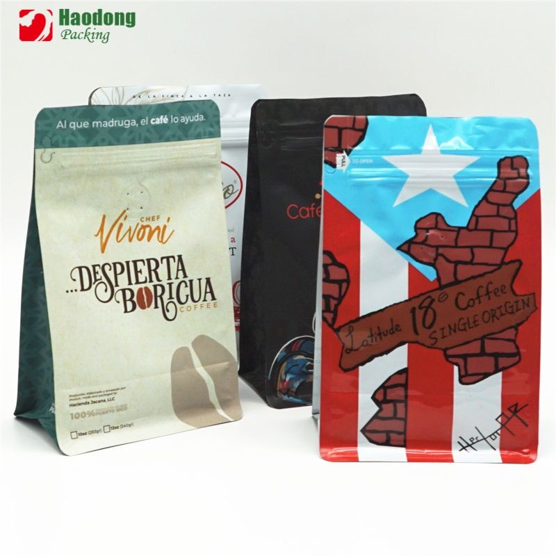 Stand up Coffee Pouches With Valve for Coffee Packaging Coffee Beans Bag