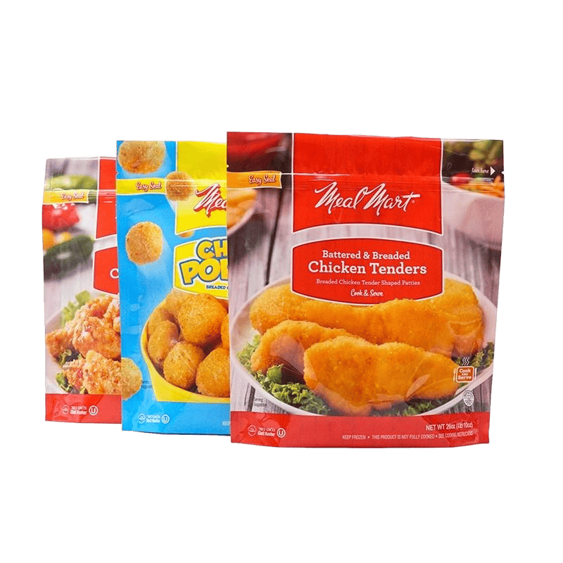 Fried Chicken Pieces Stand up Packaging Bag Frozen Food Pouch 