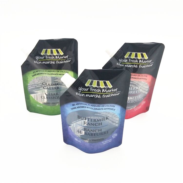 Customized Stand up Plastic Packaging Pouch For Liquid Bag