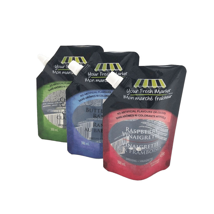 Customized Stand up Plastic Packaging Pouch For Liquid Bag