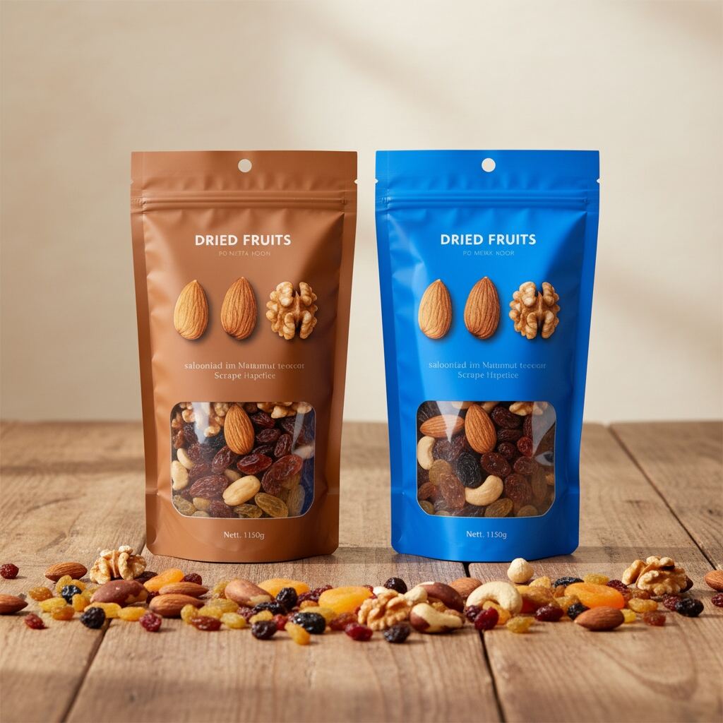 Half Clear Half Color Nut Snack Coffee Bean Pistachios Packaging