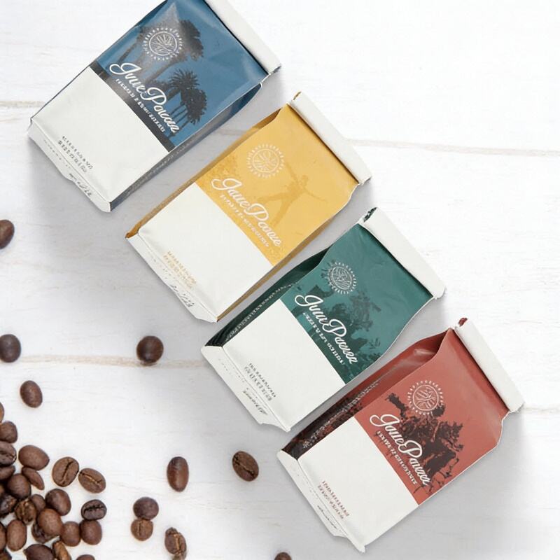  Flat Bottom Matte Zip Lock Aluminum Foil Pouch for Tin Tie Coffee Packaging Bags With Valve