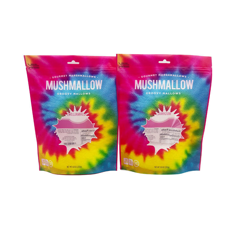 Custom Candy Stand up Pouch with Window Gravure Printing