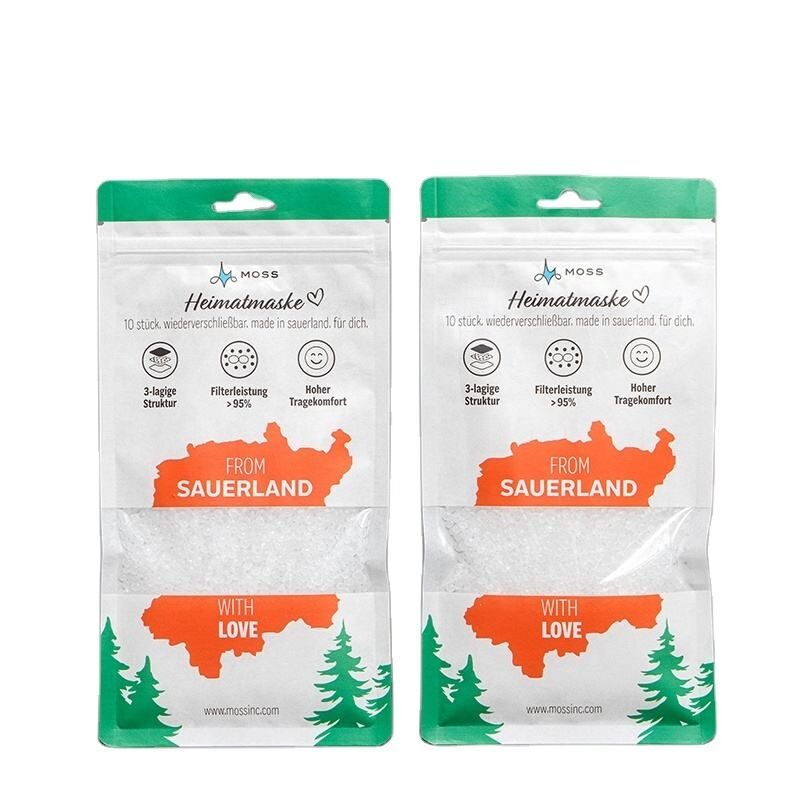 Bosses verticals de paper kraft compostables i biodegradables, aptes per a contacte amb aliments