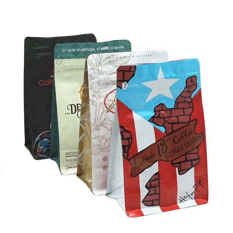 Stand up Coffee Pouches With Valve for Coffee Packaging Coffee Beans Bag