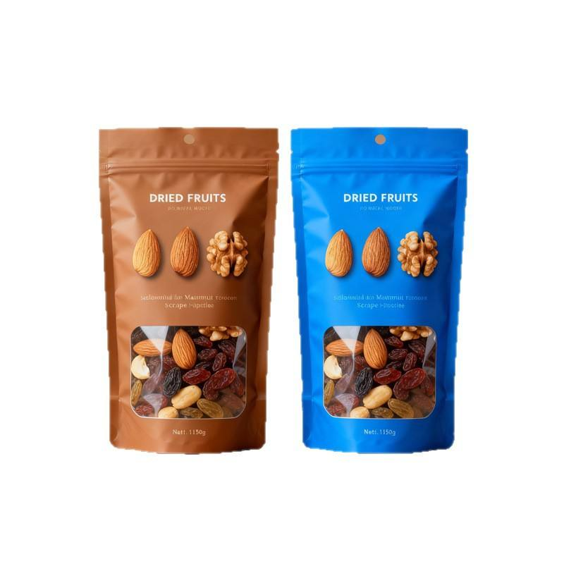 Half Clear Half Color Nut Snack Coffee Bean Pistachios Packaging
