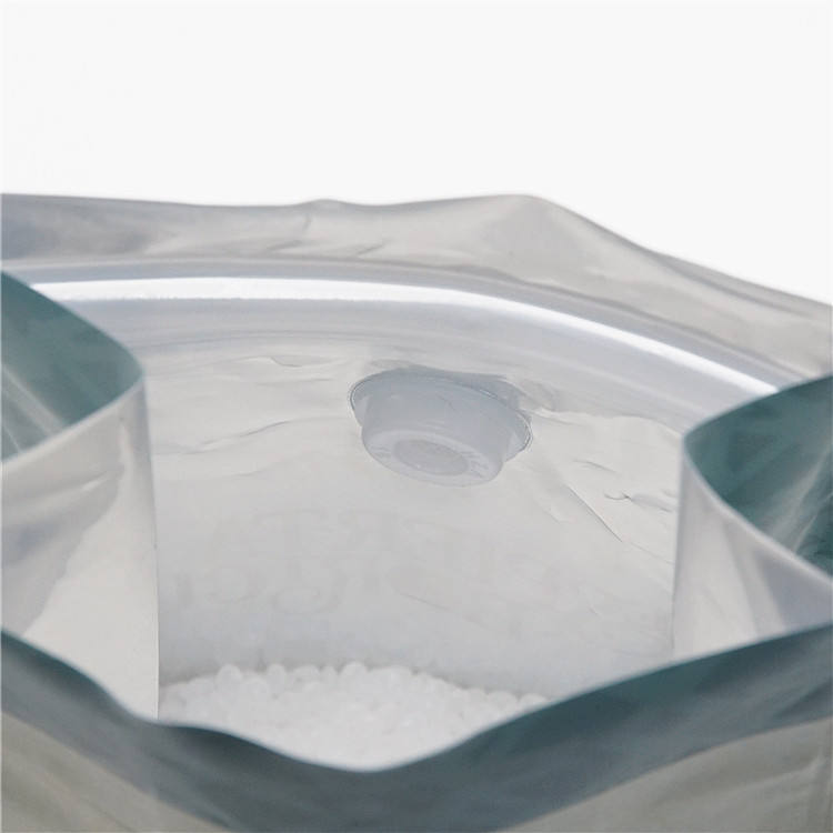 Saci t? rrafsh?t n? fund p?r kafe me valvul? p?r paketimin e kafes?, saci p?r grur? kafeje