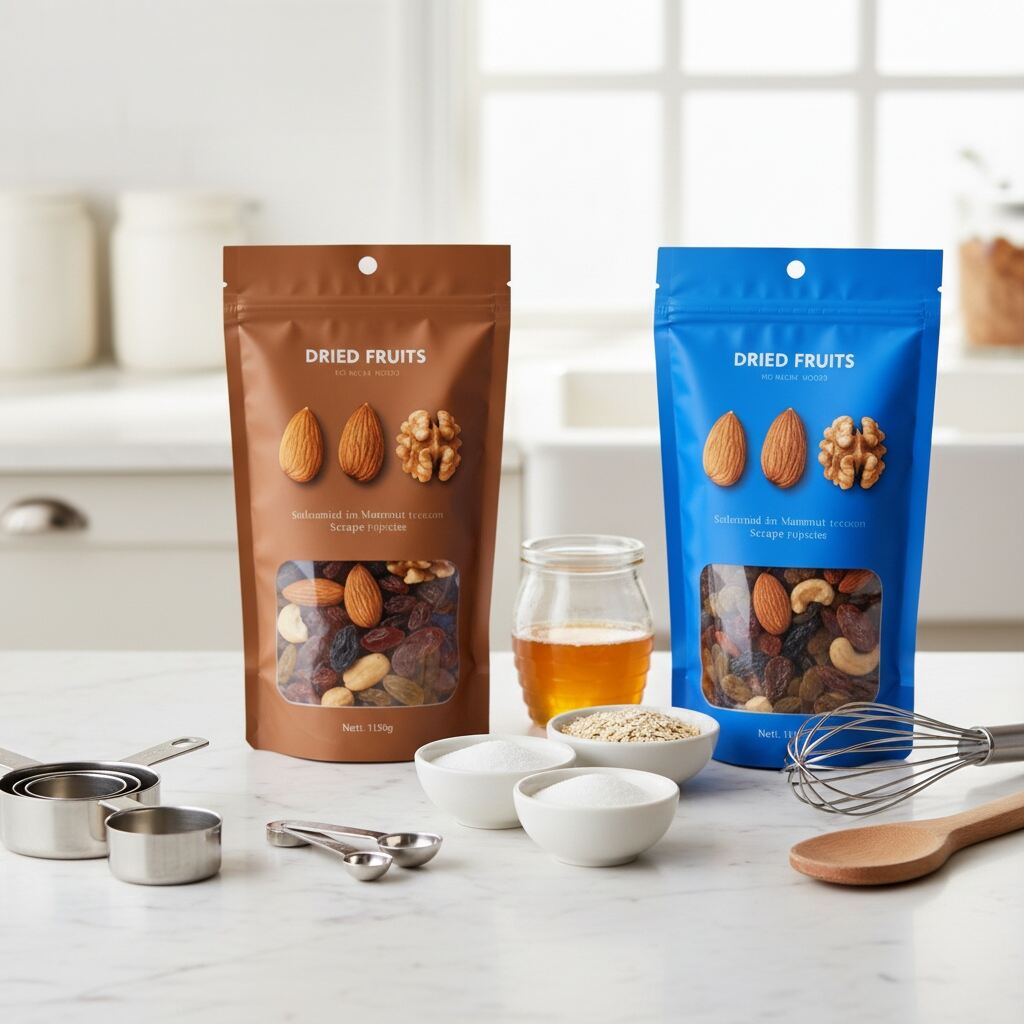 Half Clear Half Color Nut Snack Coffee Bean Pistachios Packaging