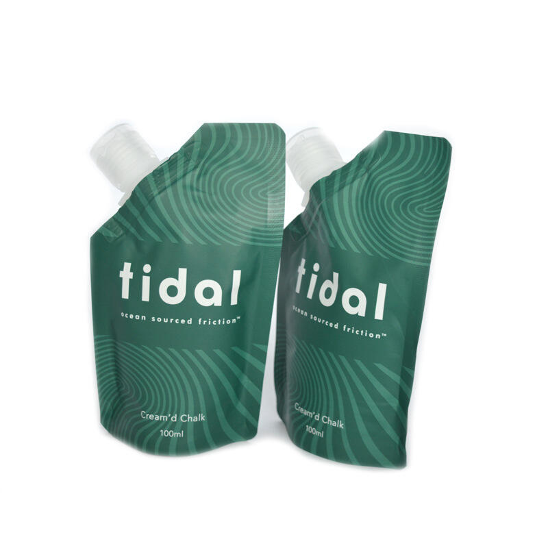Recyclable Refill Spout Pouch for Liquid Soap Body Oil Lotion Hand Cream Skincare Packaging OEM