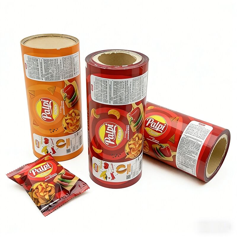 Custom Metallic Snack Potato Chips Food Grade Wrapping Packaging Film Roll