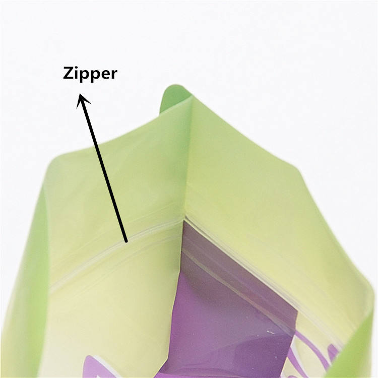 Custom Printed Flat Bottom Nuts Packing Pouch Cashew Nuts Packaging Bag