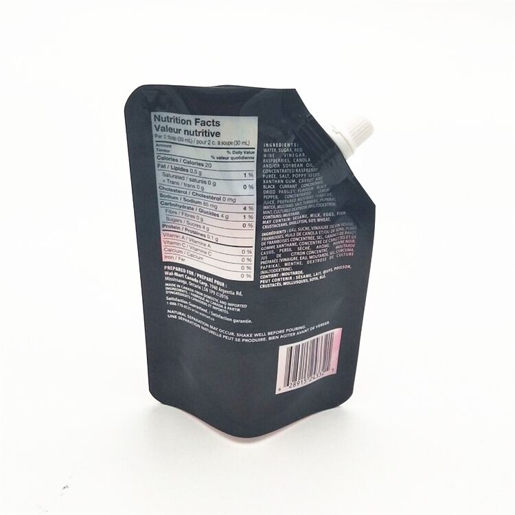 Customized Stand up Plastic Packaging Pouch For Liquid Bag