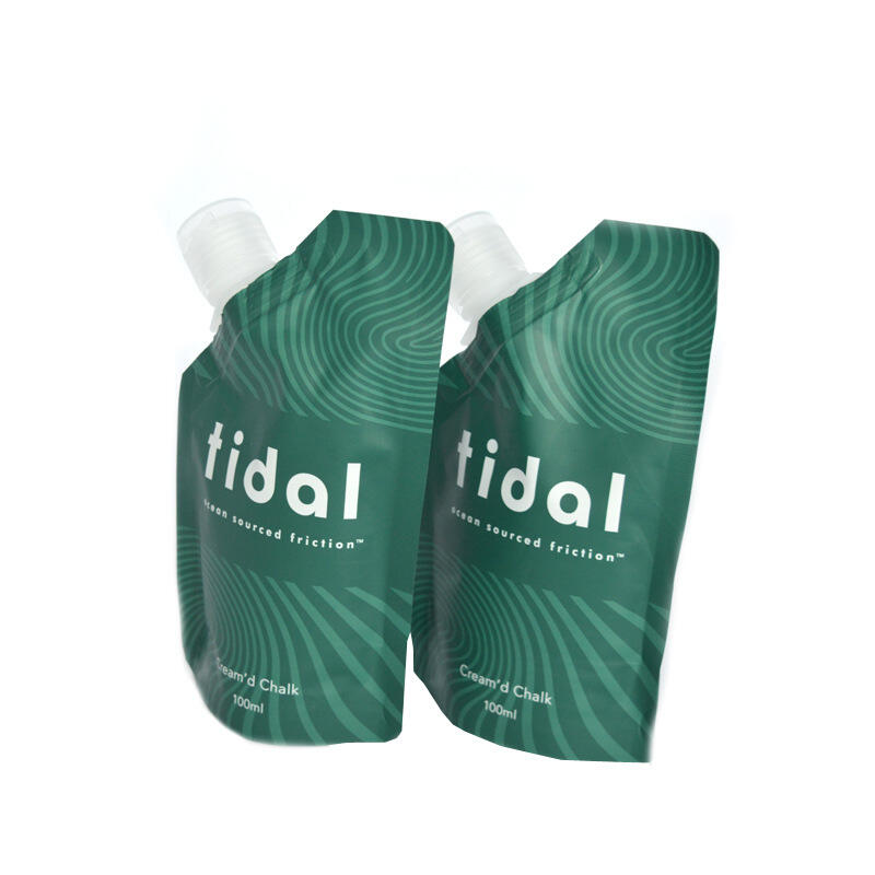 Recyclable Refill Spout Pouch for Liquid Soap Body Oil Lotion Hand Cream Skincare Packaging OEM