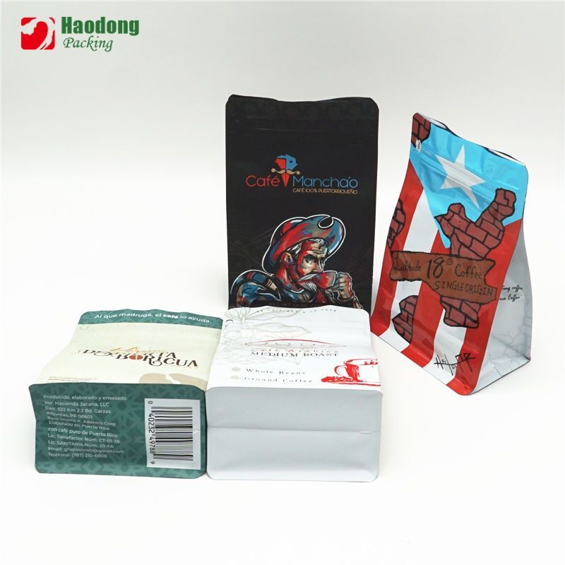 Stand up Coffee Pouches With Valve for Coffee Packaging Coffee Beans Bag