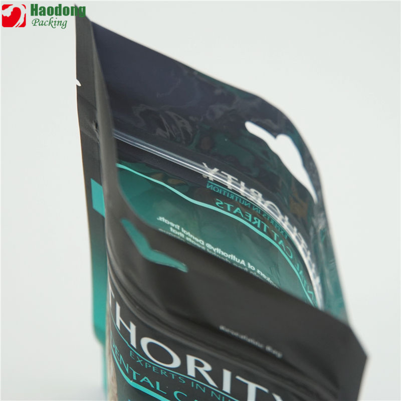 China Manufacture Cat Treat Packaging Bag for Cat Food with Resealable Zipper