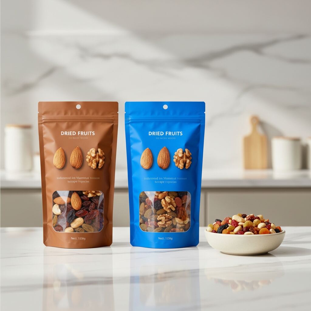 Half Clear Half Color Nut Snack Coffee Bean Pistachios Packaging