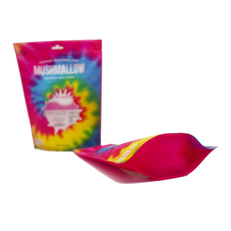 Custom Candy Stand up Pouch with Window Gravure Printing