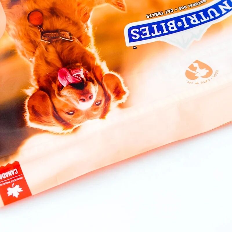 Custom Matte Stand-Up Pouch with Round Window for Freeze Dried Pet Salmon Treats