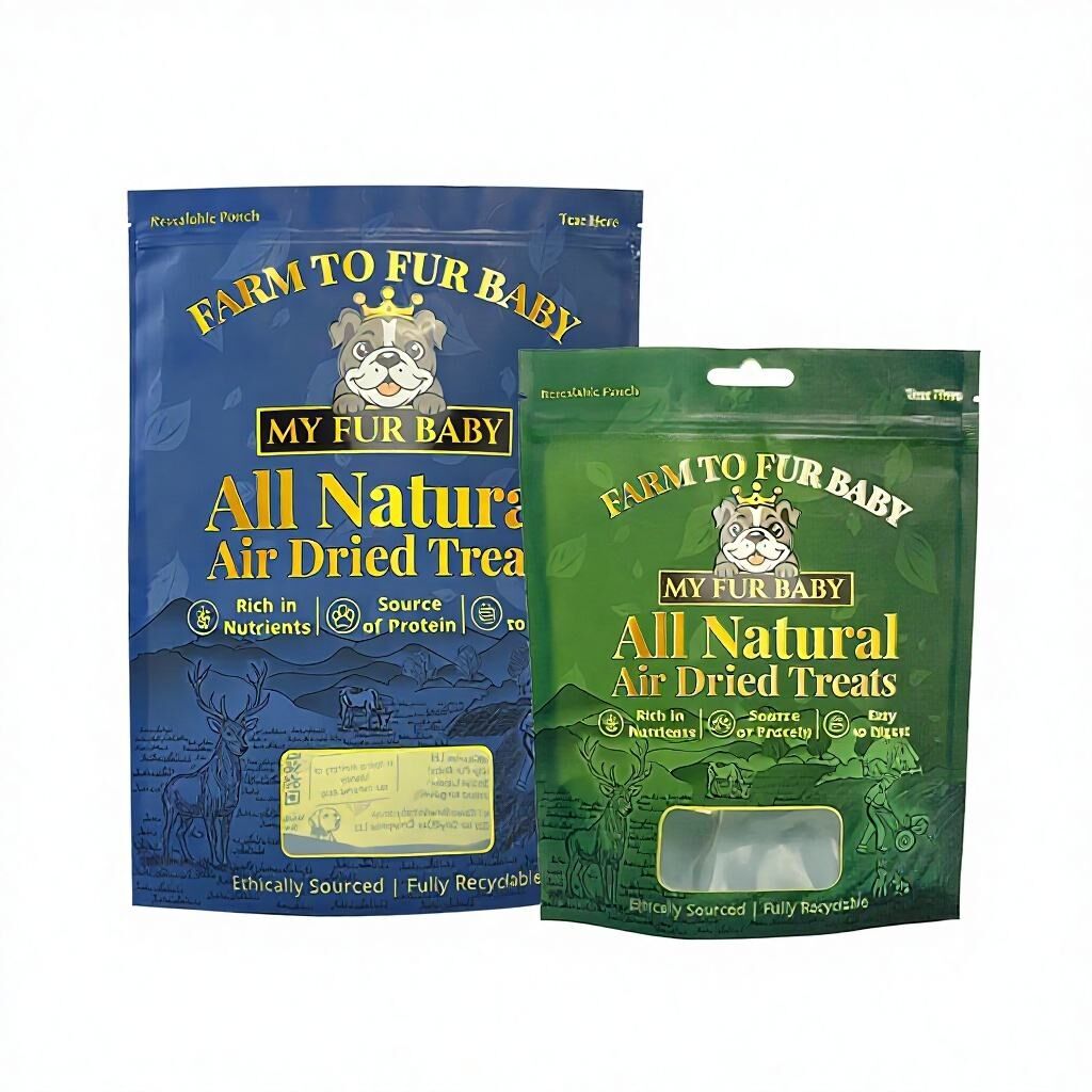 Pet Food Good Grade Dog Food Packaging With Window  Ziplock Plastic Bag