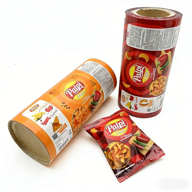 Custom Metallic Snack Potato Chips Food Grade Wrapping Packaging Film Roll