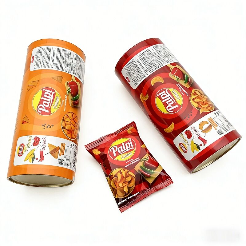 Custom Metallic Snack Potato Chips Food Grade Wrapping Packaging Film Roll
