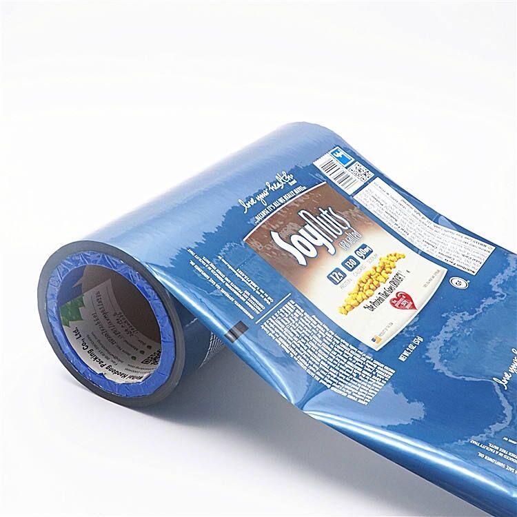 Bobina de film laminat per a envasament d'aliments, bosses impresses per a patates fregides simples