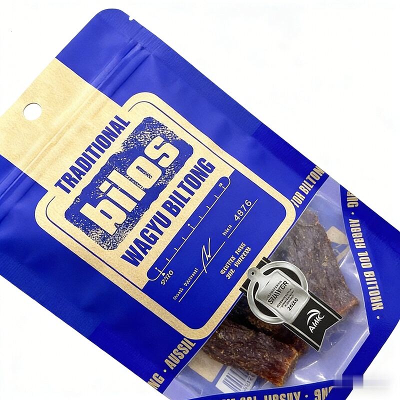 OEM Resealable Dry Beef Jerky Pouch Snack Stand up Zipper Pouch 
