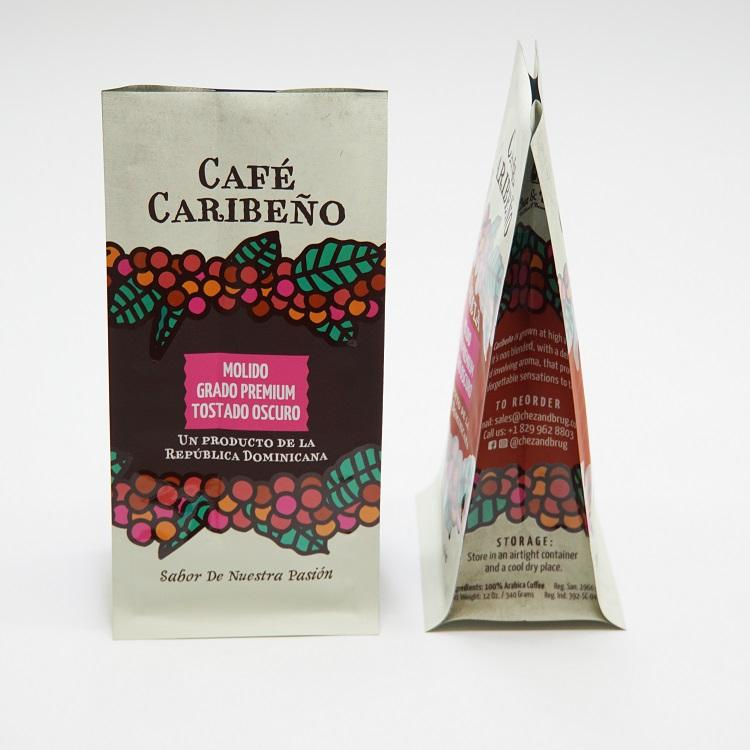 Coffee Bean Coffee Powder Plastic Packaging Bags Snack Food Metalized Box Pouch