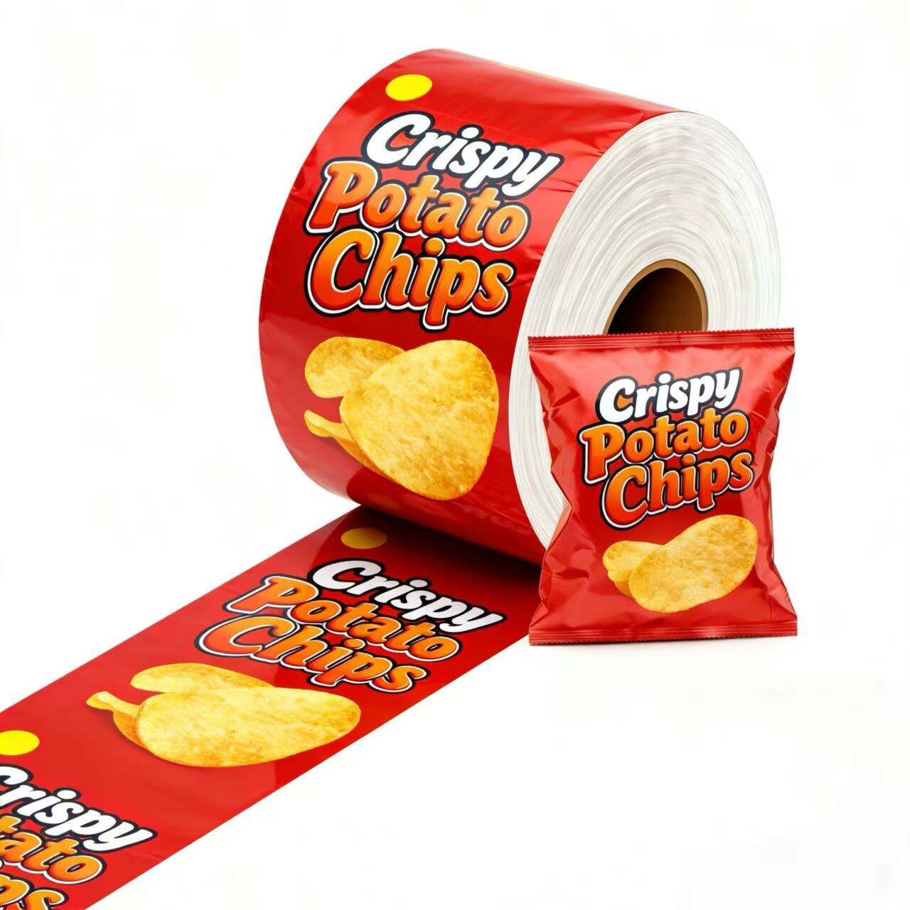 Snack Potato Chips Sachet Wrapping Packaging Film Roll