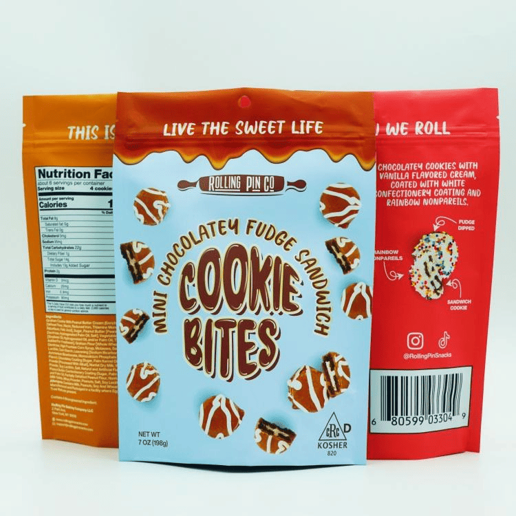 Custom Cookie Snack Stand up Pouch Food Aluminum Packaging Bags