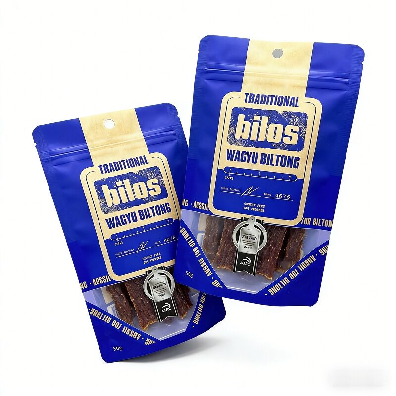 OEM Resealable Dry Beef Jerky Pouch Snack Stand up Zipper Pouch 