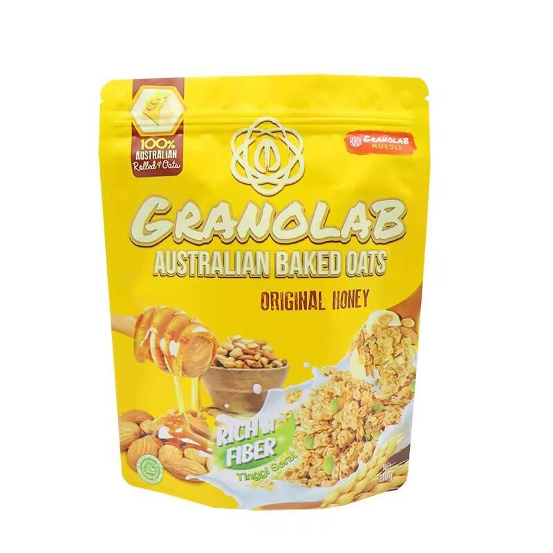 Custom PET/VMPET/PE Stand-Up Pouch for Granola & Snacks